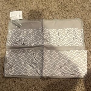 thirty-one Gray and White Geometric Over-the-Door Organizer